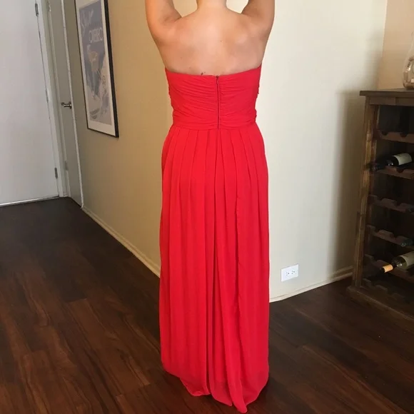 Badgley Mischka Faye Chiffon Gown NWT - Picture 7 of 9